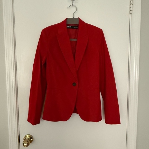 Zara Red Women's Blazer - Picture 5 of 8